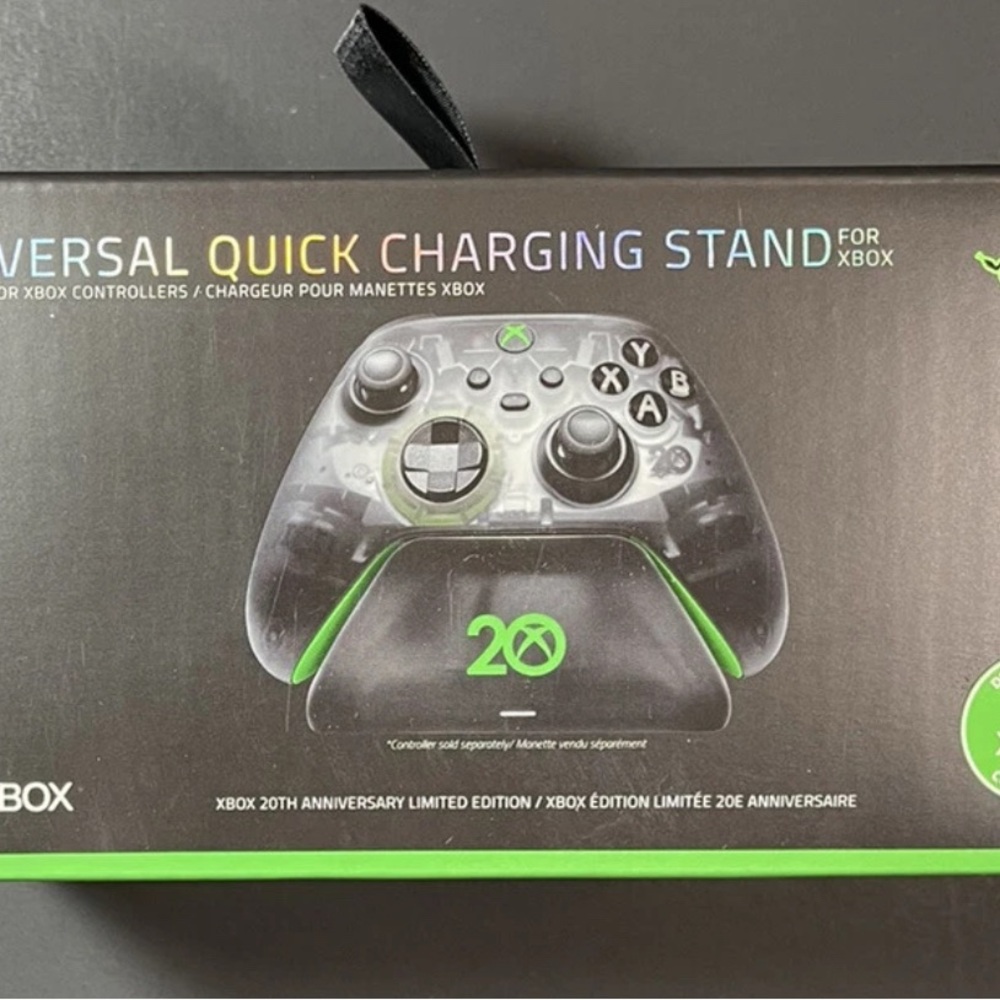 Xbox 20th Anniversary Razer Universal Quick Charging Stand - Black and Green